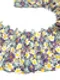 03-197 ОПТ Кружево эластичное 19 см, ромашки, мята/желтый/сирень