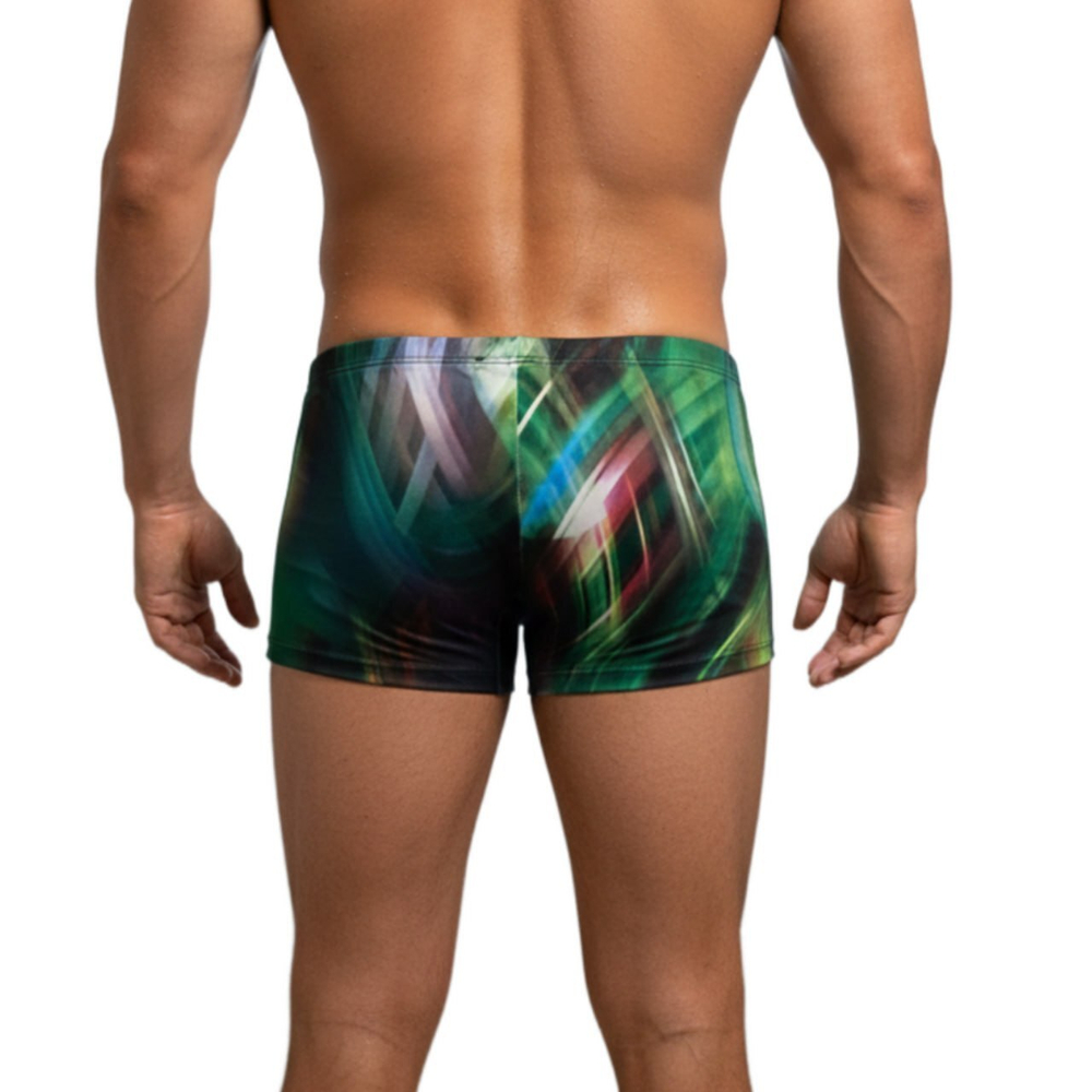 Мужские трусы боксеры зеленые с принтом Cosmos Colors CP30_PRO