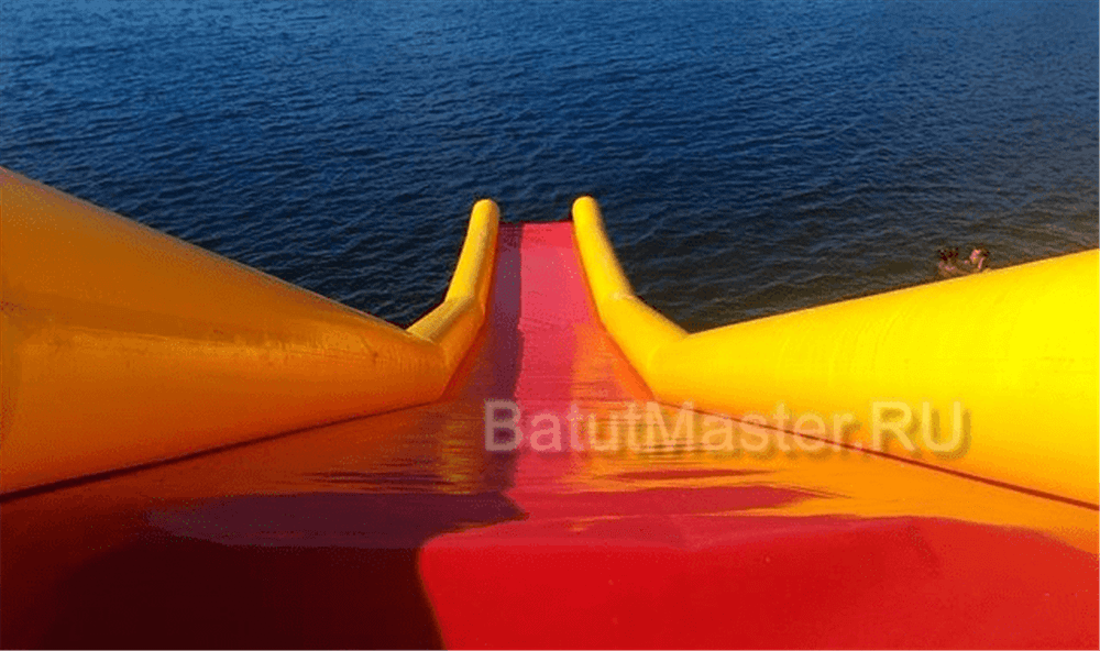 Надувная водная герметичная горка «Эльбрус» 12x5x5 м