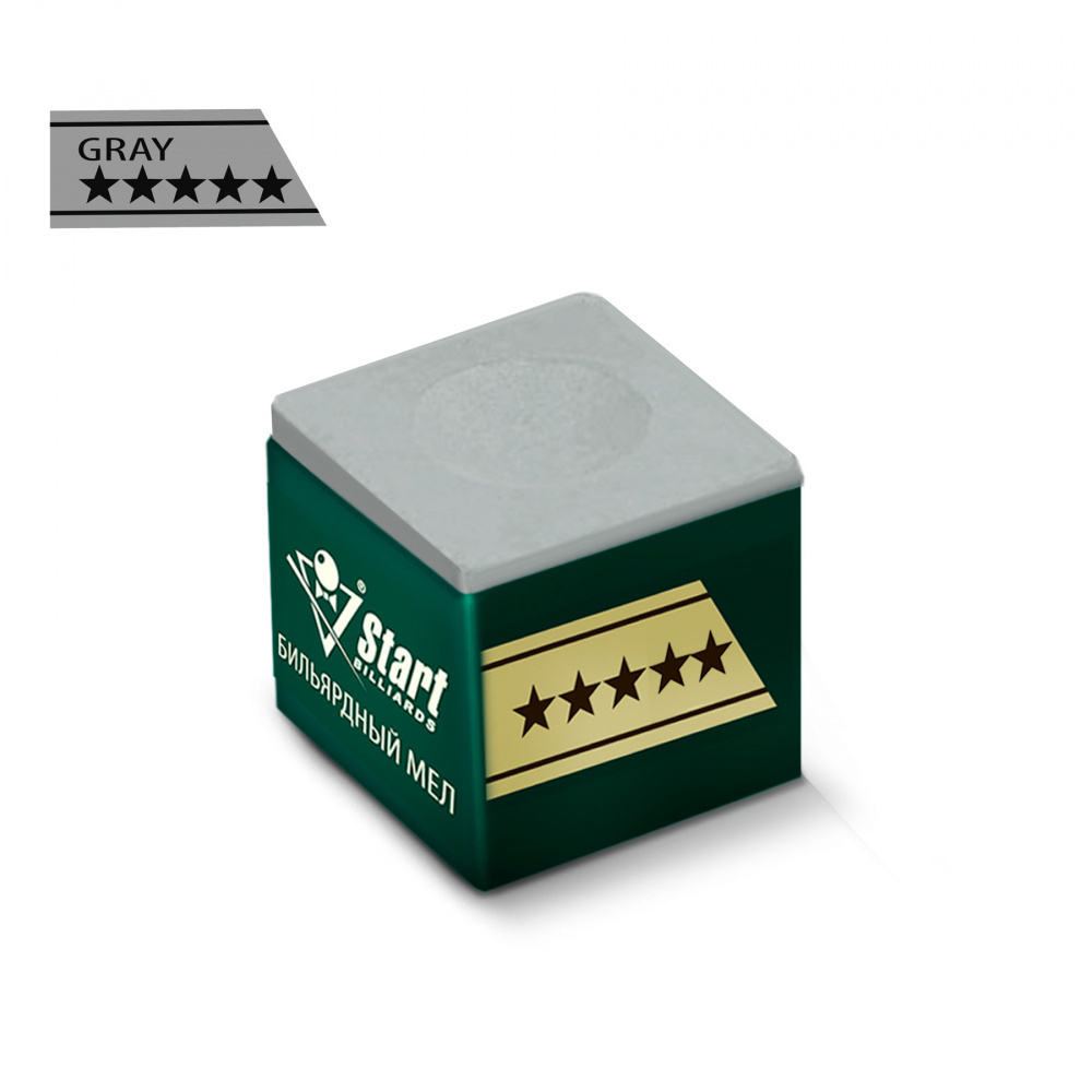 Мел Start Billiards 5 звезд серый (1 шт)