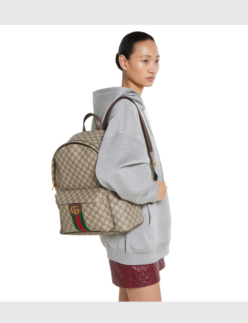 Рюкзак Gucci Ophidia Medium Suede "Beige"