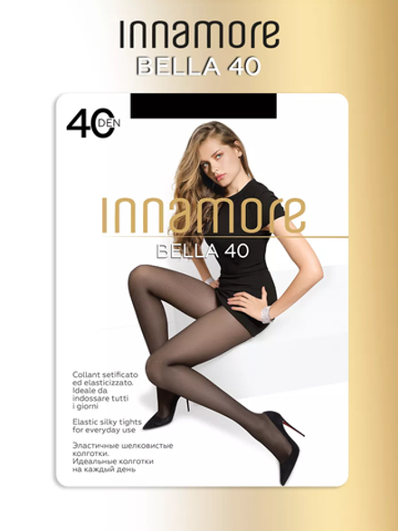 Innamore Bella колготки класс. с шортиками 40 den nero р.2 (S)