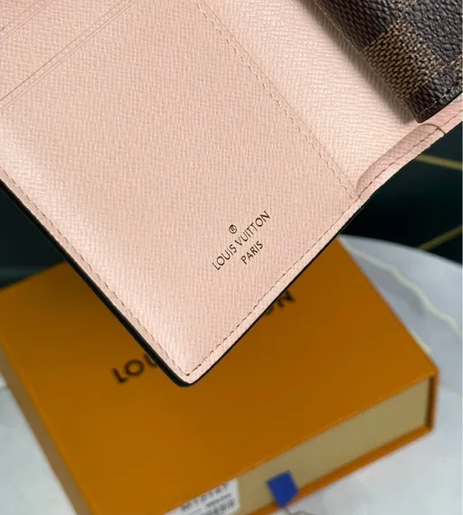Мини-кошелек Louis Vuiton Portefeuille Juliet Damier Crème, бежевый