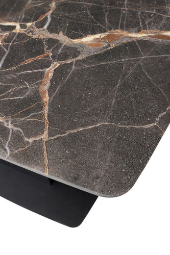 Стол Слим 120 МЕЙДЖИК, стекло / черный