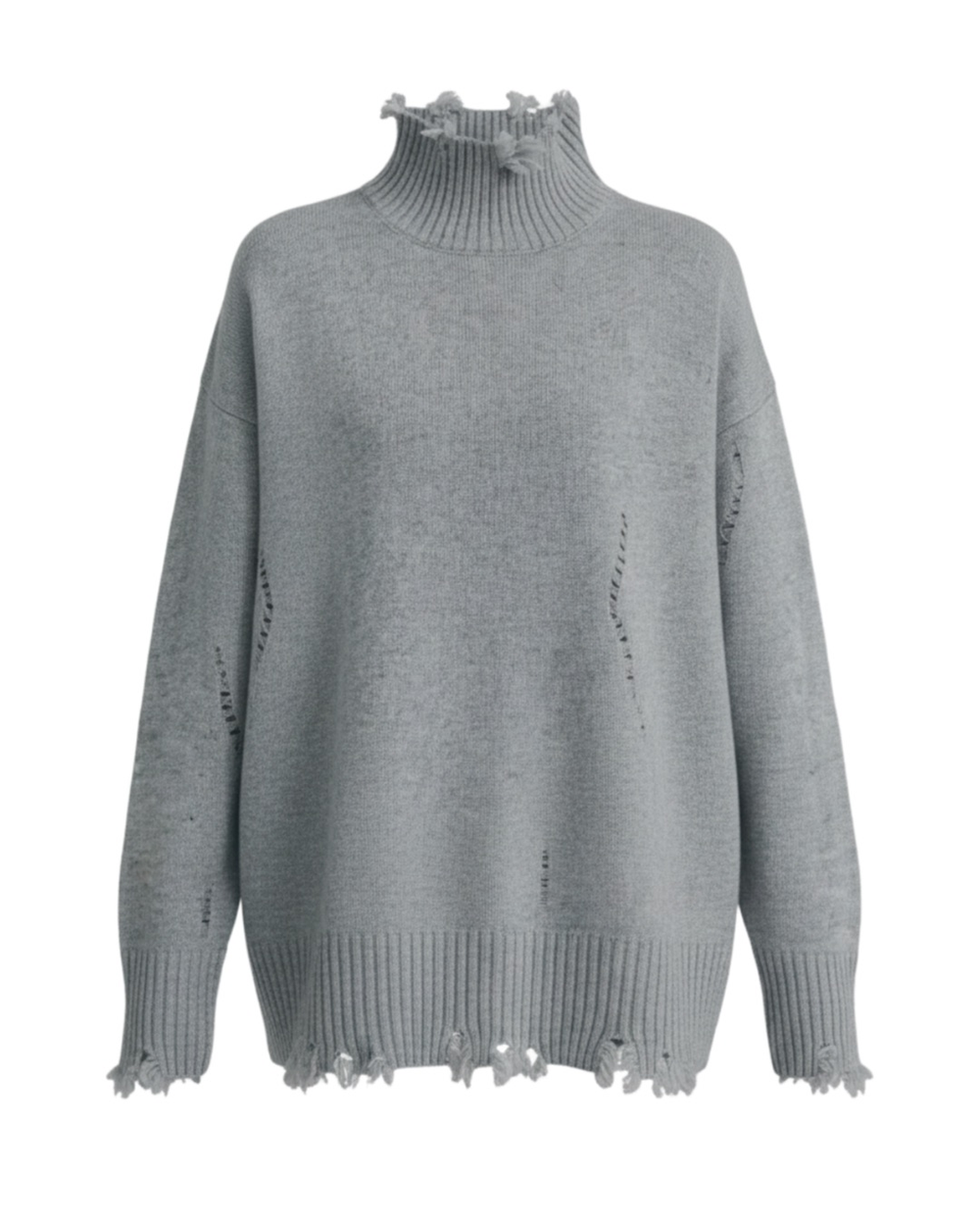 Кашемировый свитер “Torn” с рваным эффектом