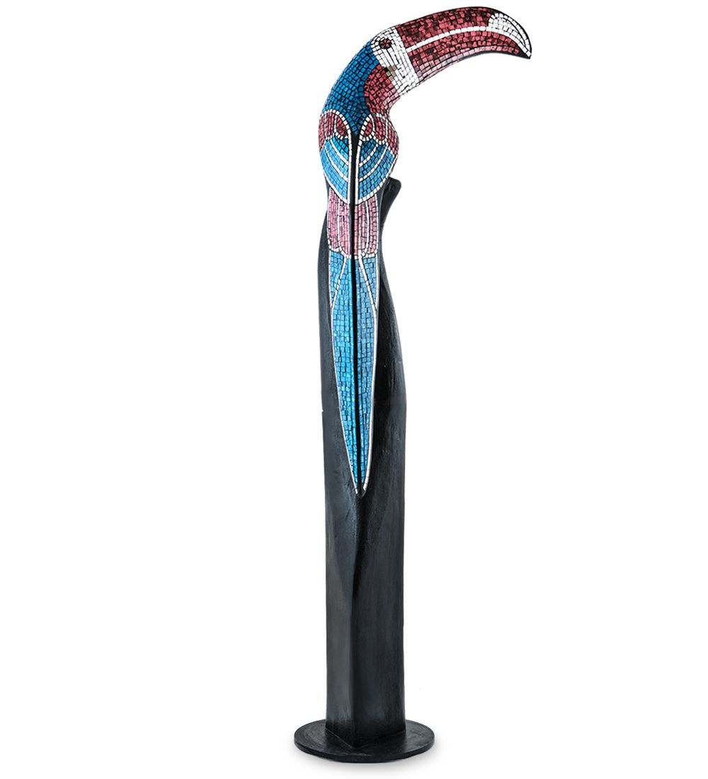 Decor and Gift 23-004-03 Статуэтка «Тукан» дерево+стекл.мозаика 100 см