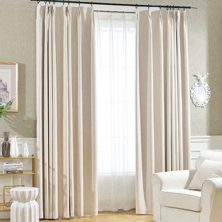 Шторы блэкаут 75% "Бристоль" молочные. 150 х 270 см. В упаковке - 1 шт. 10012O