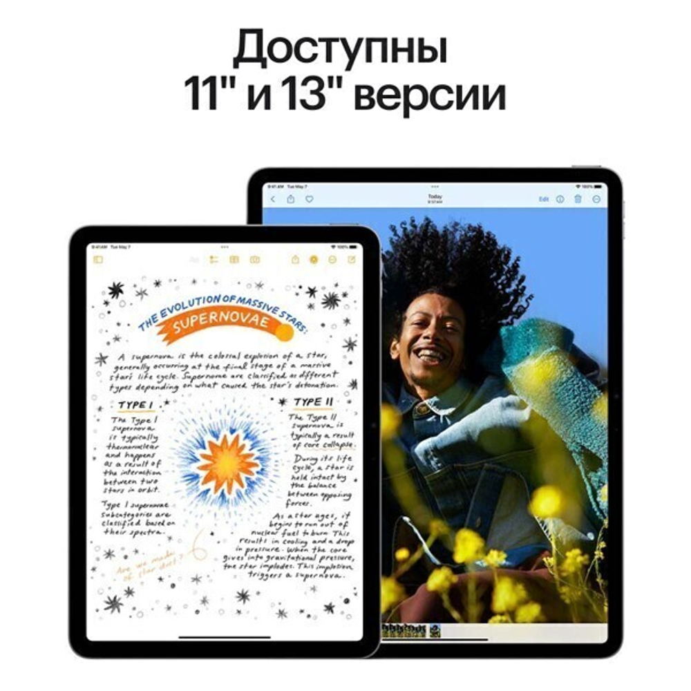Планшет Apple iPad Air 13 (2024) Wi-Fi 128ГБ синий