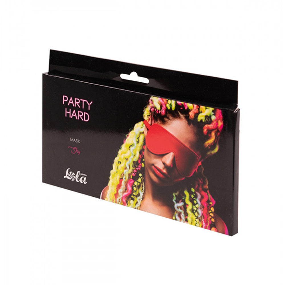 Красная маска на резиночке Lola Games Party Hard Mask Shy Red 1141-01lola