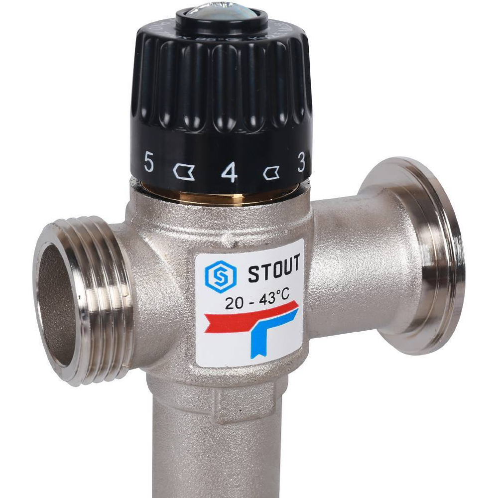 Насосно-смесительный узел с термостатическим клапаном 20-43°C, без насоса