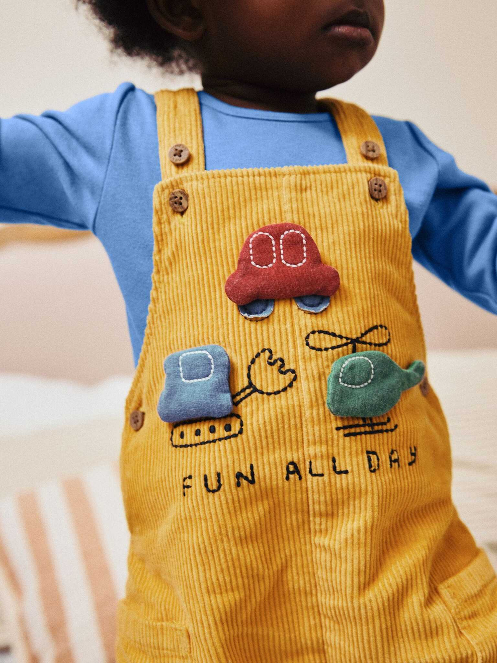 Комбинезон и боди в комплекте для малышей Next N22-242, Желтый, Синий