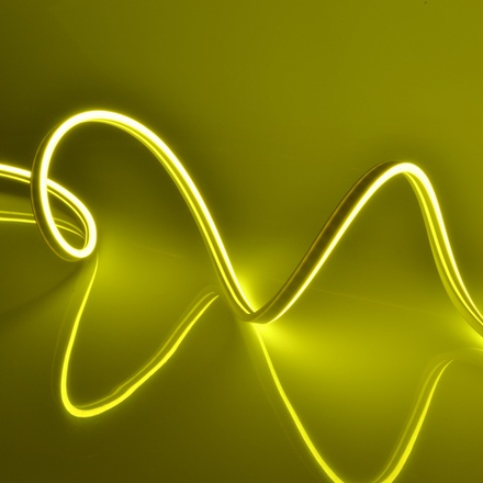 ULS-N01-2835-120LED-m-6mm-IP67-DC12V-9W-m-5M-YELLOW Гибкая светодиодная лента. NEON. Катушка 5м. в блистере. Желтый свет. ТМ Uniel