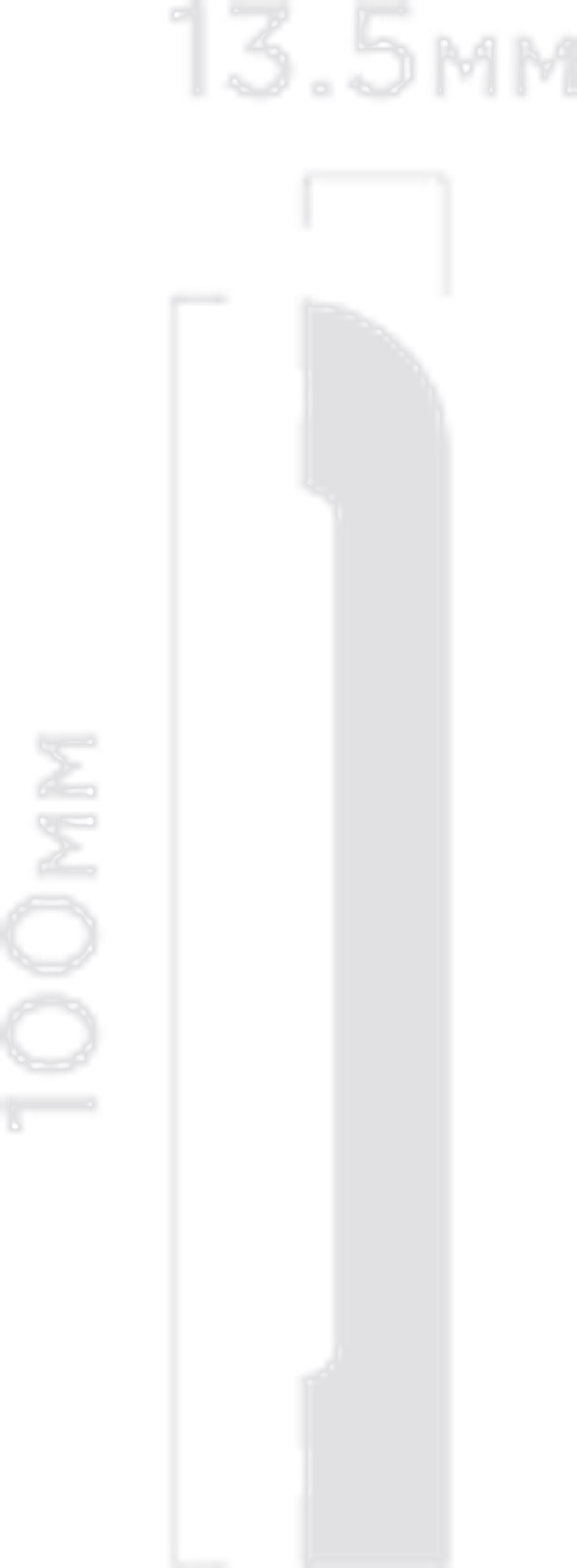 Плинтус HiWood, 100x13,5 мм