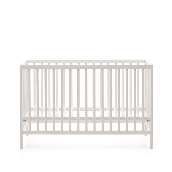 Shantal Детская кроватка из массива бука с белой отделкой 60 x 120 см