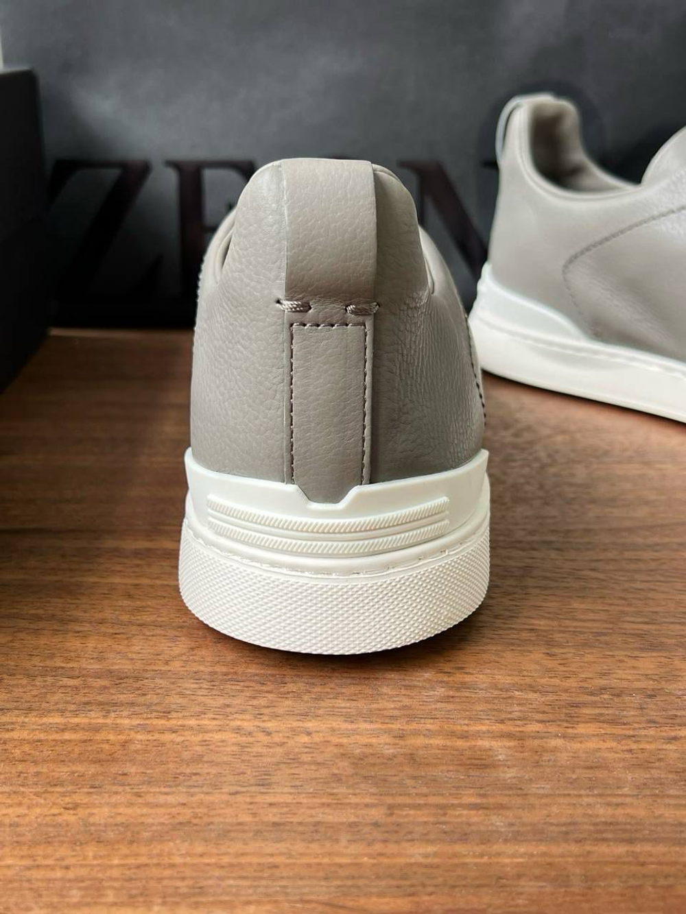 Кеды кожаные Zegna