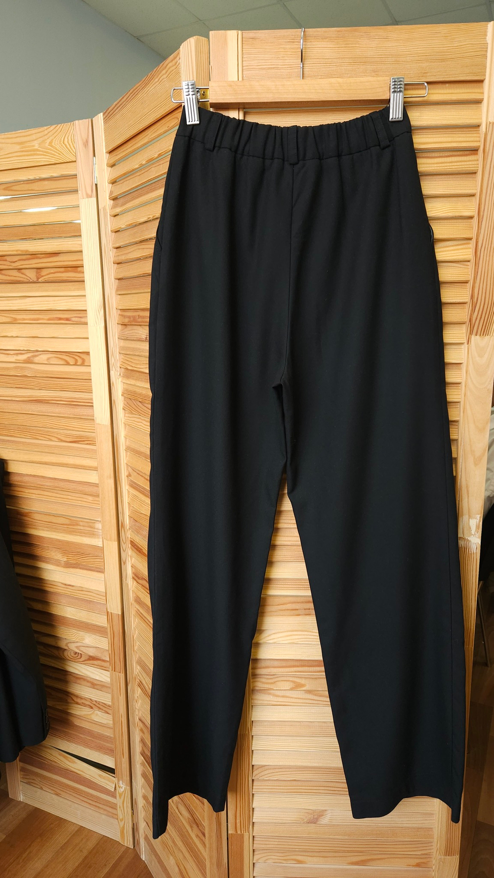 Брюки свободного кроя черные unisex