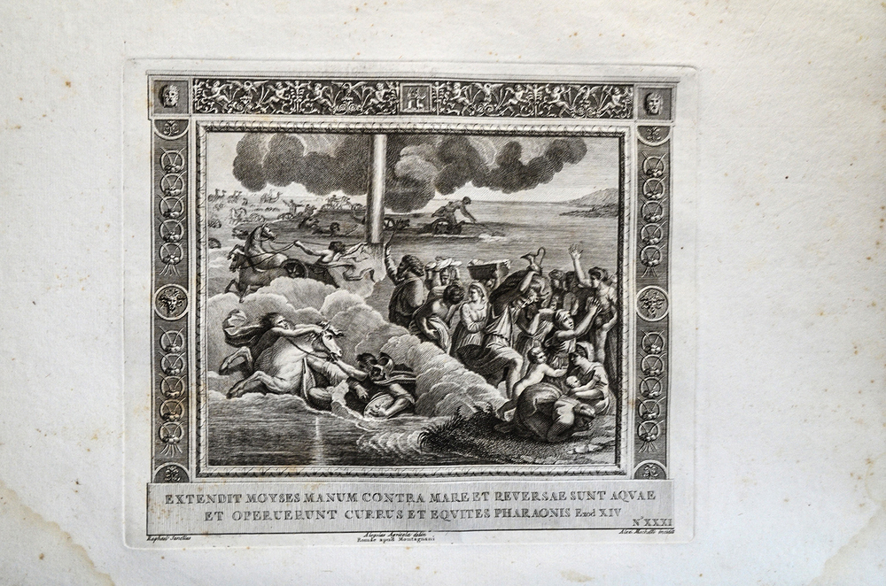 Фрески (картины) из перистилей Ватикана, руки Рафаэля Санти. На новых медных дощечках, изготовленных