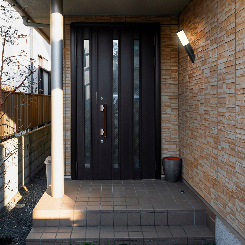 Уличный настенный светильник 1x25Вт, E27, металл/пластик, черный