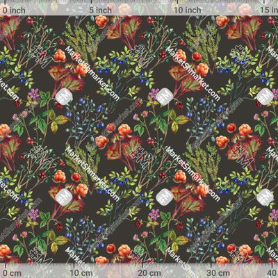 Паттерн Лесные ягоды by g.sm.art 366 DPI