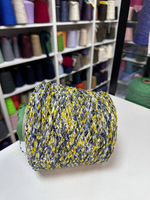 STRIZZOLINA - Di.Ve; вискоза, п/а; 500м/100гр; Мелкая травка фрагментами; цвет: бело-сине-желтая