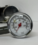 Манометр шинный металлический в пластиковом футляре, до 10 атм. TG (1 шт.) -