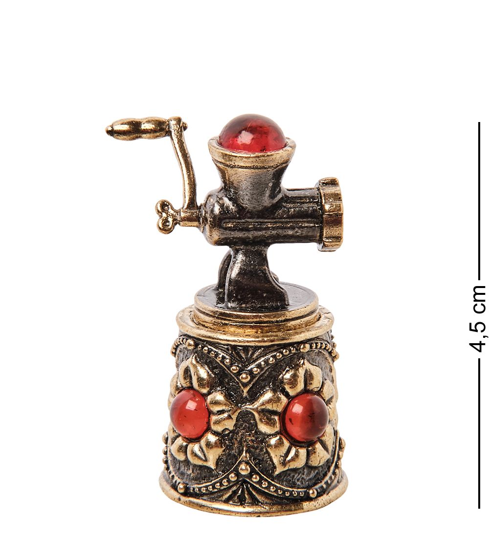 AM-3000 Наперсток «Ажурная мясорубка» (латунь, янтарь)