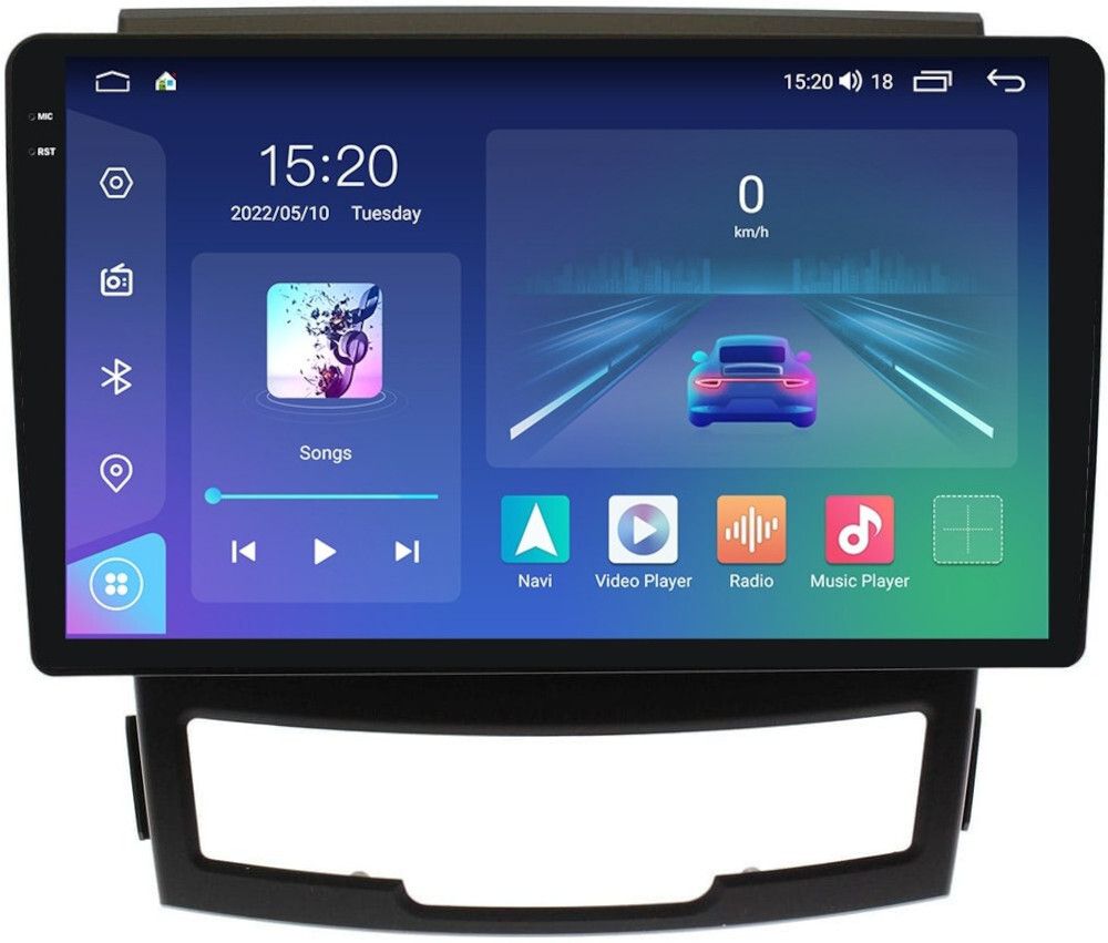 Магнитола для SsangYong Actyon II 2011-2013 - Parafar PF159LUX1U2K на Android 13, QLED+2K, ТОП процессор, 8Гб+128Гб, CarPlay, 4G SIM-слот