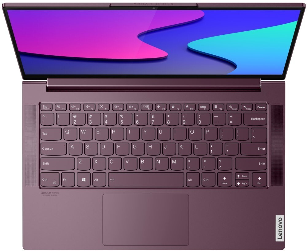 Ультрабук Lenovo Yoga Slim 7-14 i7-1065G7 /16Gb/ SSD 1Tb/ Intel Iris Plus Graphics /14 FHD IPS Cam / Win10 / Фиолетовый (Орхидея) 82A100H9RU