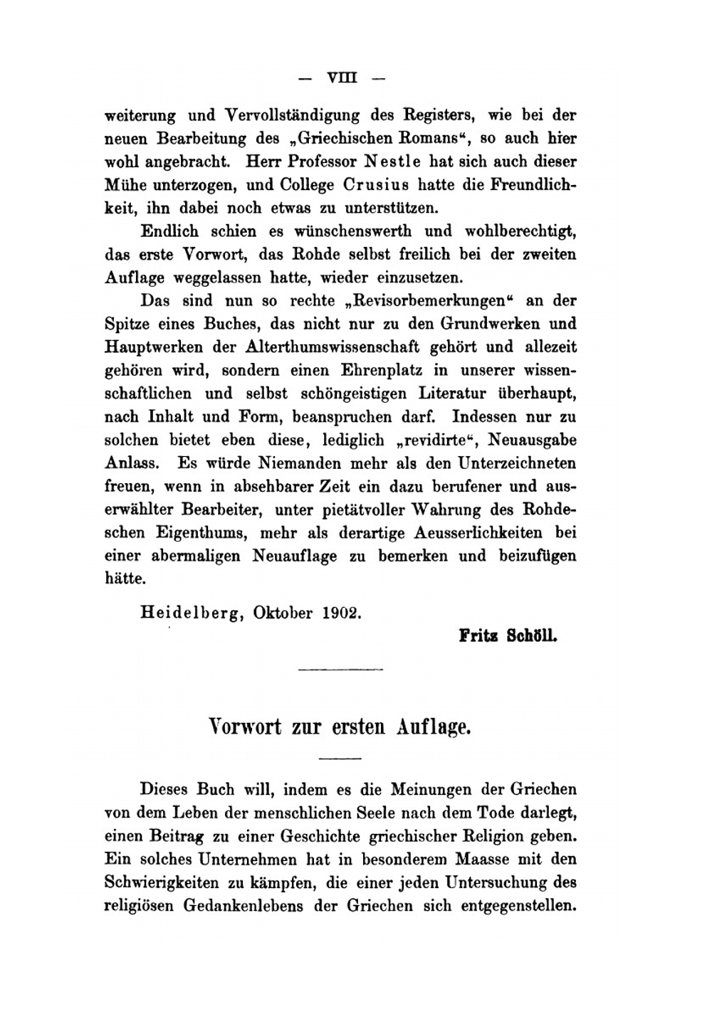 Psyche. Seelencult Und Unsterblichkeitsglaube Der Griechen. Volumes 1-2 | Erwin Rohde