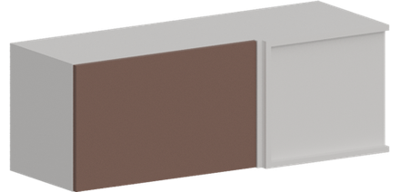 Кухня Модуль ШВУГ 1000 Графит / Пудрово-розовый