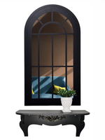 Декор для дома и интерьера "Зеркальное окно-арка" 67х34 см