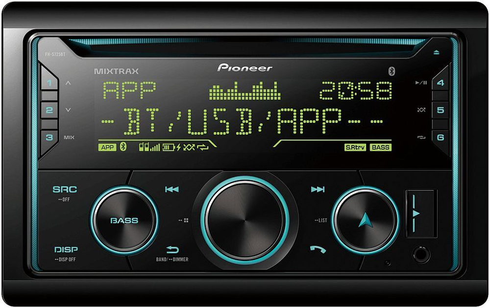 Автомагнитола 2DIN Pioneer FH-S725BT