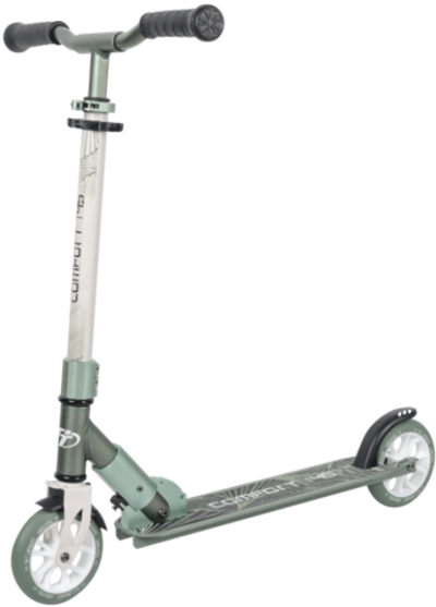 Детский самокат Tech Team ​145 Comfort 2021 (5+) зелено-белый
