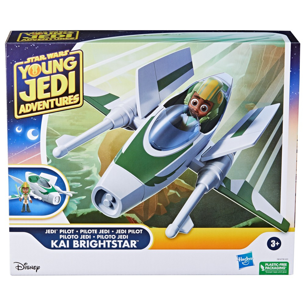 Hasbro Star Wars - X-wing + фигурка действия Кай Брайтстар Приключения молодых джедаев F8014