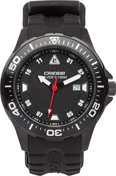 Подводные часы Cressi Manta Watch 100m черные