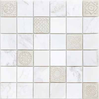 Мозаика Art Dolomiti bianco MAT 48x48x8