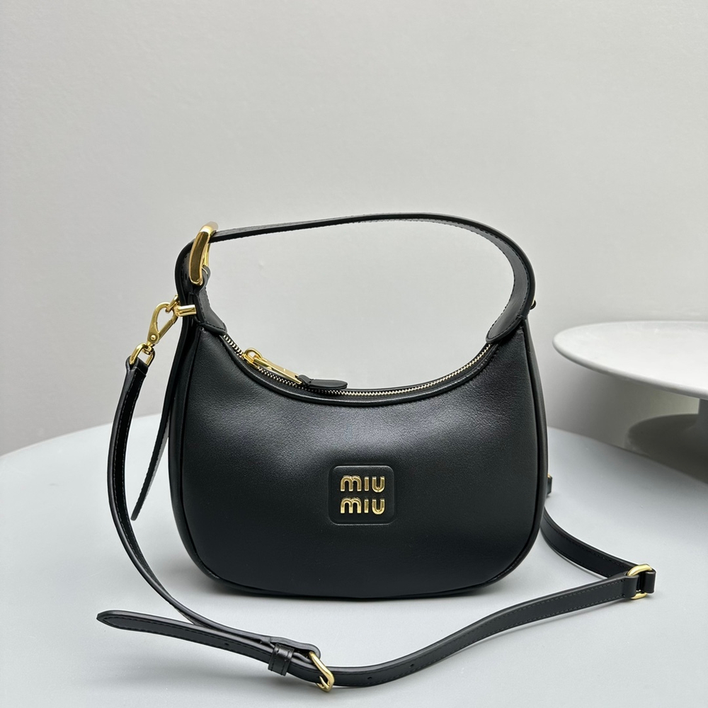 Leather Hobo Bag 20 cm