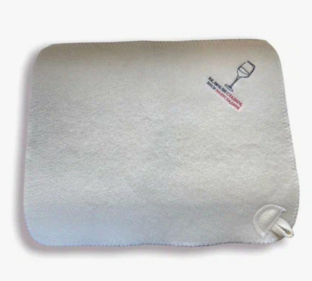 Коврик банный с вышивкой «Не люблю сладкое,неси полусладкое»