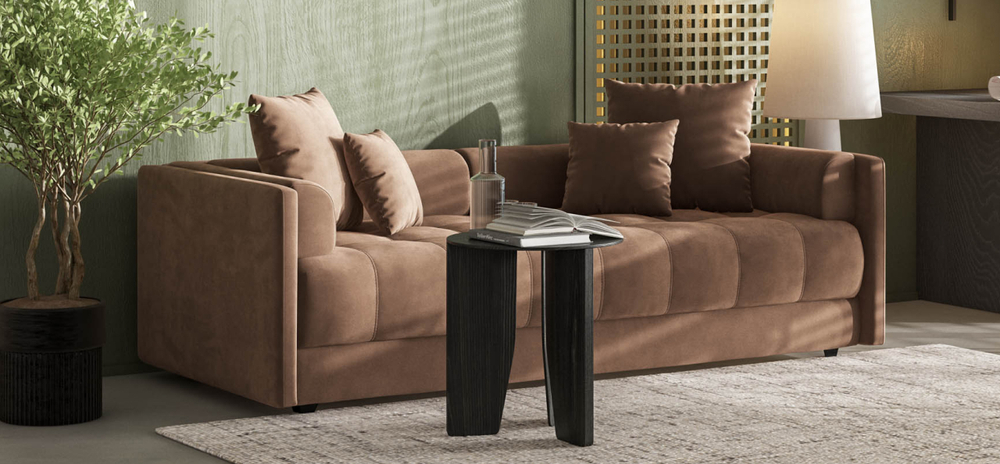 Тахта Босс Велюр Монолит мокко