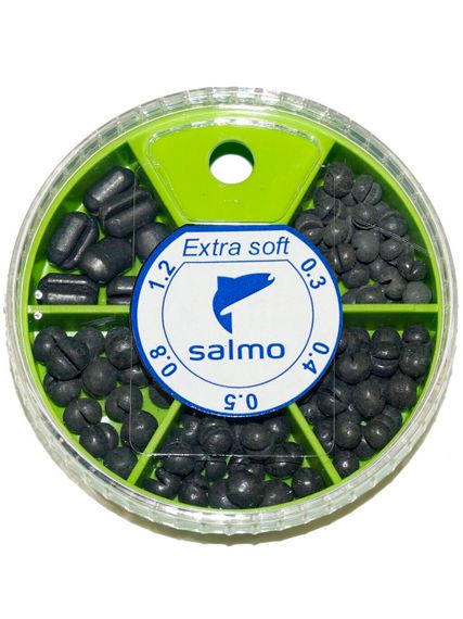 Грузила Salmo EXTRA SOFT комби малый 5 секц. 0,3-1,2г 060г набор 1