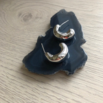 серьги широкие полукольца 8013