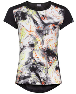 Женская футболка теннисная Head Sammy T-Shirt W - caleido grey/black