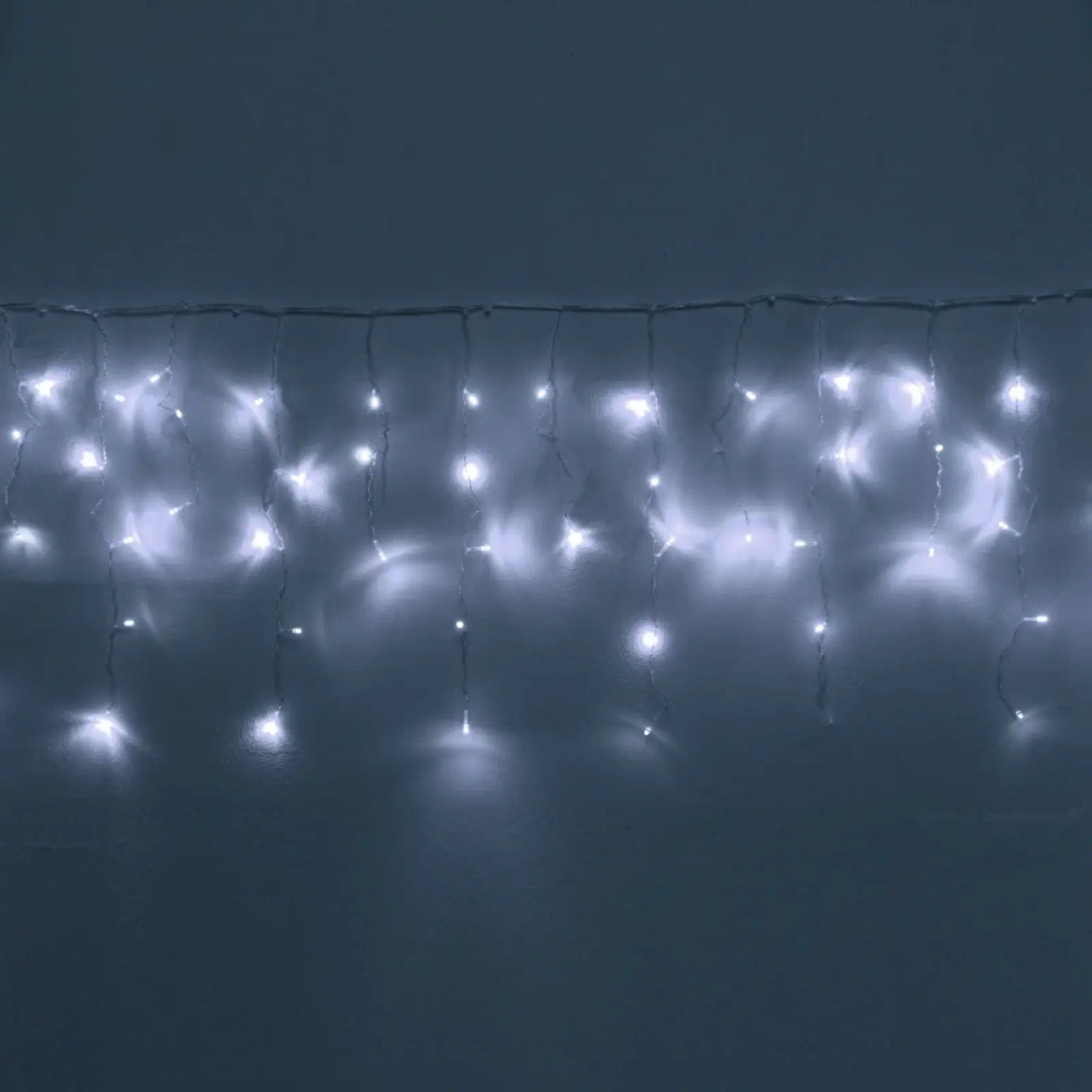 Гирлянда для дома БАХРОМА «Мерцание Premium» ш3м* в0,3/0,5 м 120 ламп LED, прозрачн.провод, 1реж,, IP-40, Белый (возможность соединения)