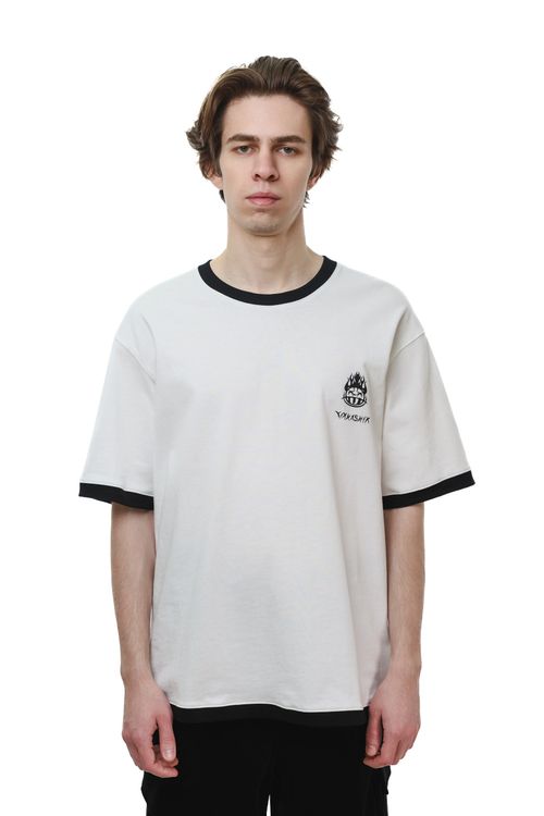 Футболка Ymkashix Hellcome logo белая