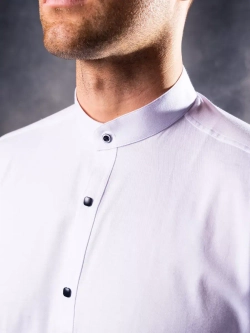 Рубашка с длинным рукавом стойка