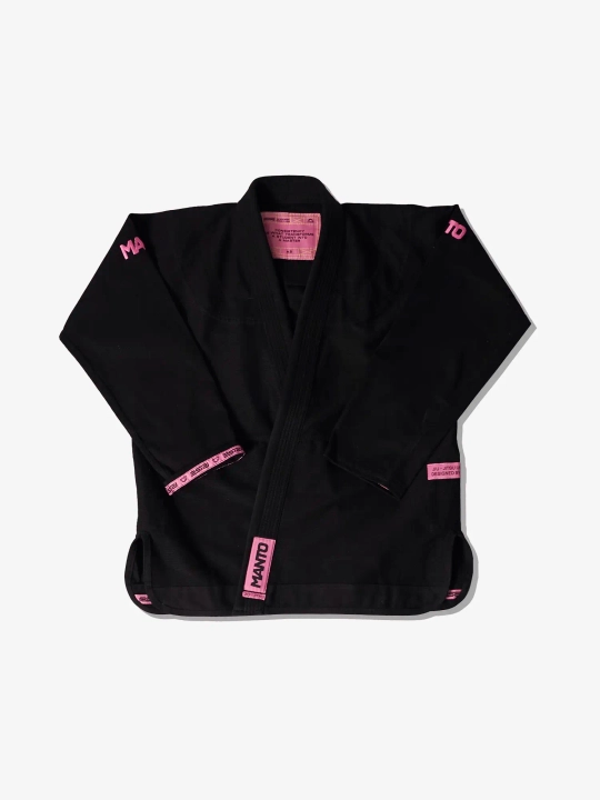 Кимоно MANTO "RISE 2.0" BJJ GI чёрно-розовое