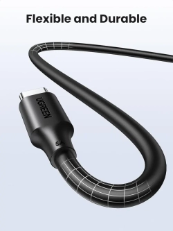USB C кабель Угрин 100W с быстрой зарядкой для ноутбука