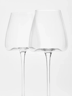 Набор бокалов для вина на длинной ножке 2 шт 430 мл