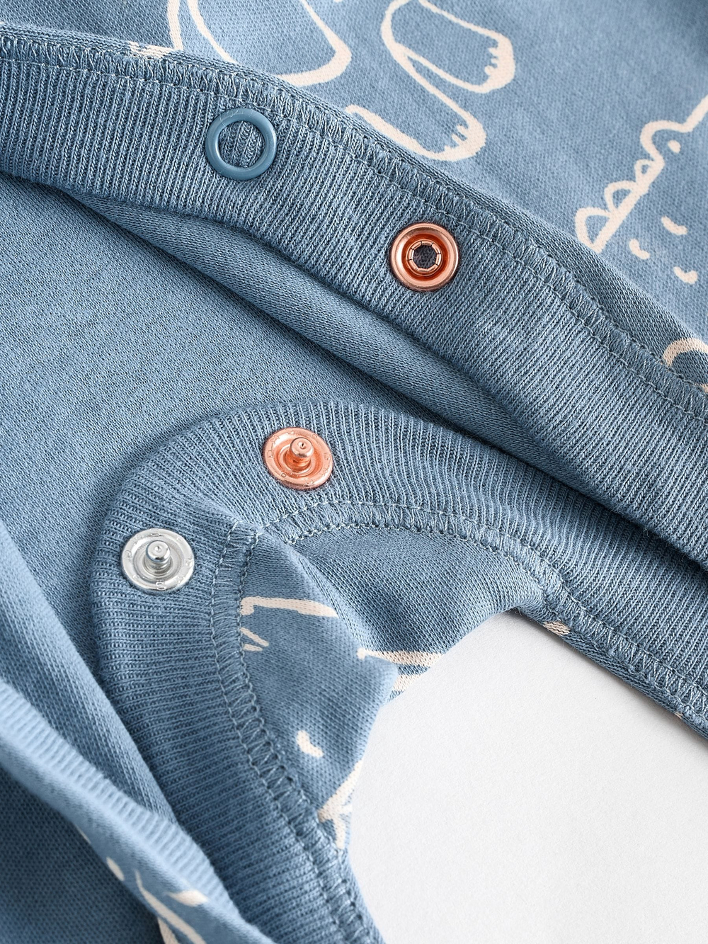 Комбинезон / Cлип для малышей Next AA5-960, 3 шт., Молочный, Голубой, Кирпичный