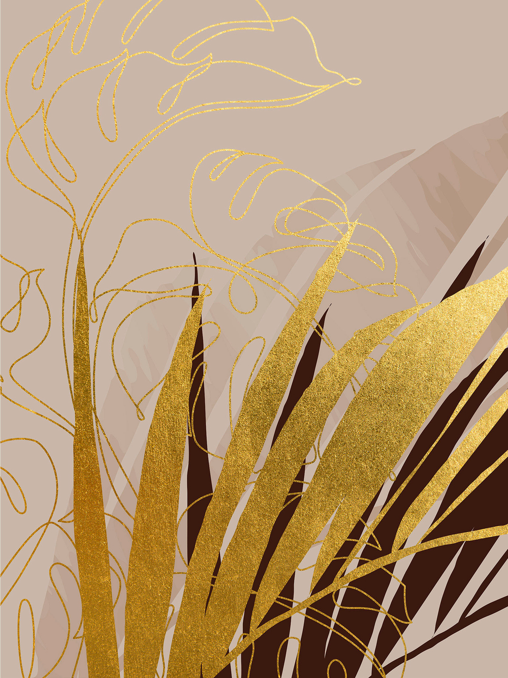 Дизайнерские обои Wall Street Gold Set